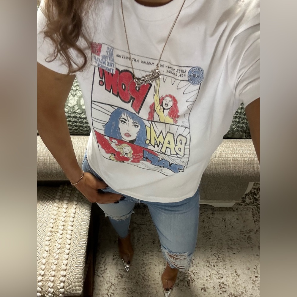 LAST ONE❤️💙New💙❤️RETAIL $165 Super Women RE/DONE tee - Picture 5 of 9